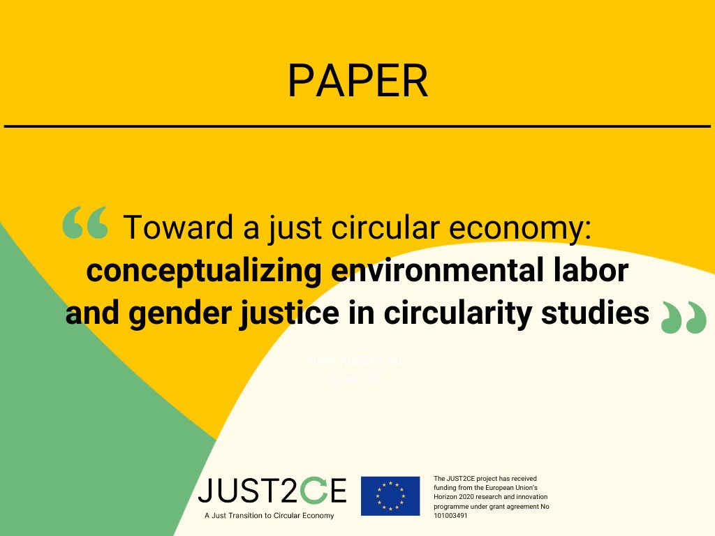 #JUST2CE’s new paper on a #JustCircularEconomy Framework is out! It digs into environmental, labor, and gender inequalities in CE models, urging for more equitable approaches💡💚 More 👉bit.ly/3QlQOpG