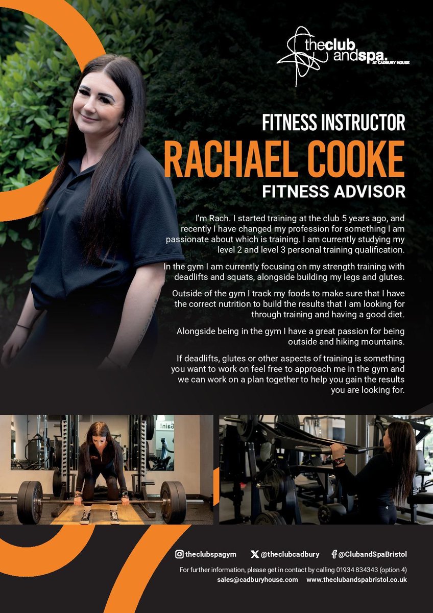 🌟 Meet the Team at theclubandspa - Week 5 🌟

Introducing Rachael Cooke - Fitness Instructor & Fitness Advisor.

#MeetTheTeam #Team #Gym #Fitness #FitnessInstructor #FitnessAdvisor #Bristol #BristolGym #Wellness #Health #AboutUs
