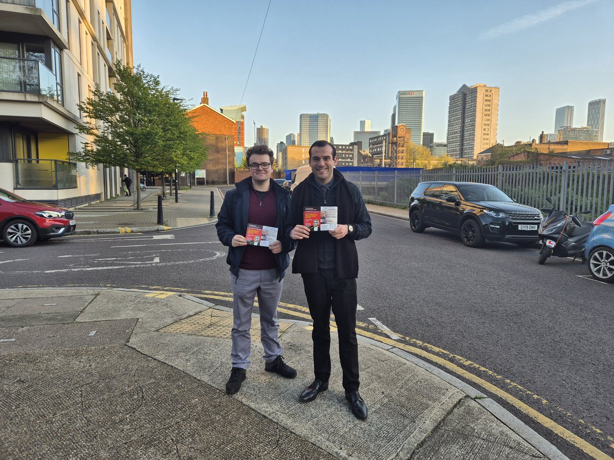 Great to be out in Poplar and Limehouse yesterday to start of election week. We were out till gone 9pm! All effort will hopefully be worth it. Good luck @Councillorsuzie and @FreddieDowning_ @Conservatives @TeamLondonUK