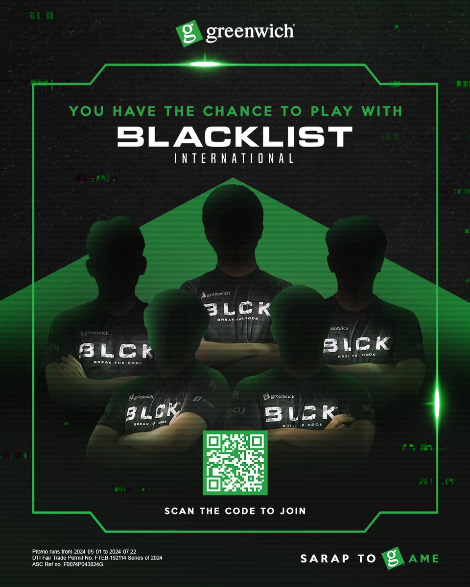 Gear up for a gaming experience like no other at the Greenwich Gaming Convention! get the chance to meet and play alongside the iconic Blacklist International 🔥 Click the link to enter: bit.ly/greenwichgamin… #SarapToGame #GreenwichXBlacklist