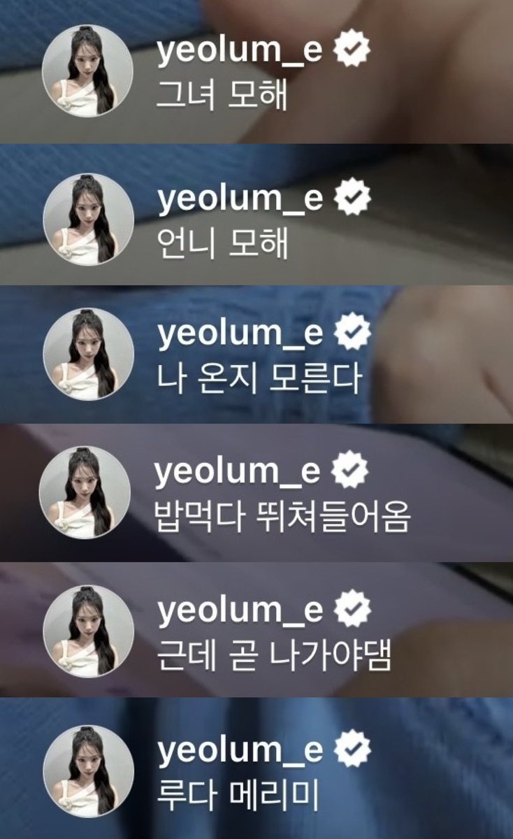 루다 인스타라이브 여름이 댓글