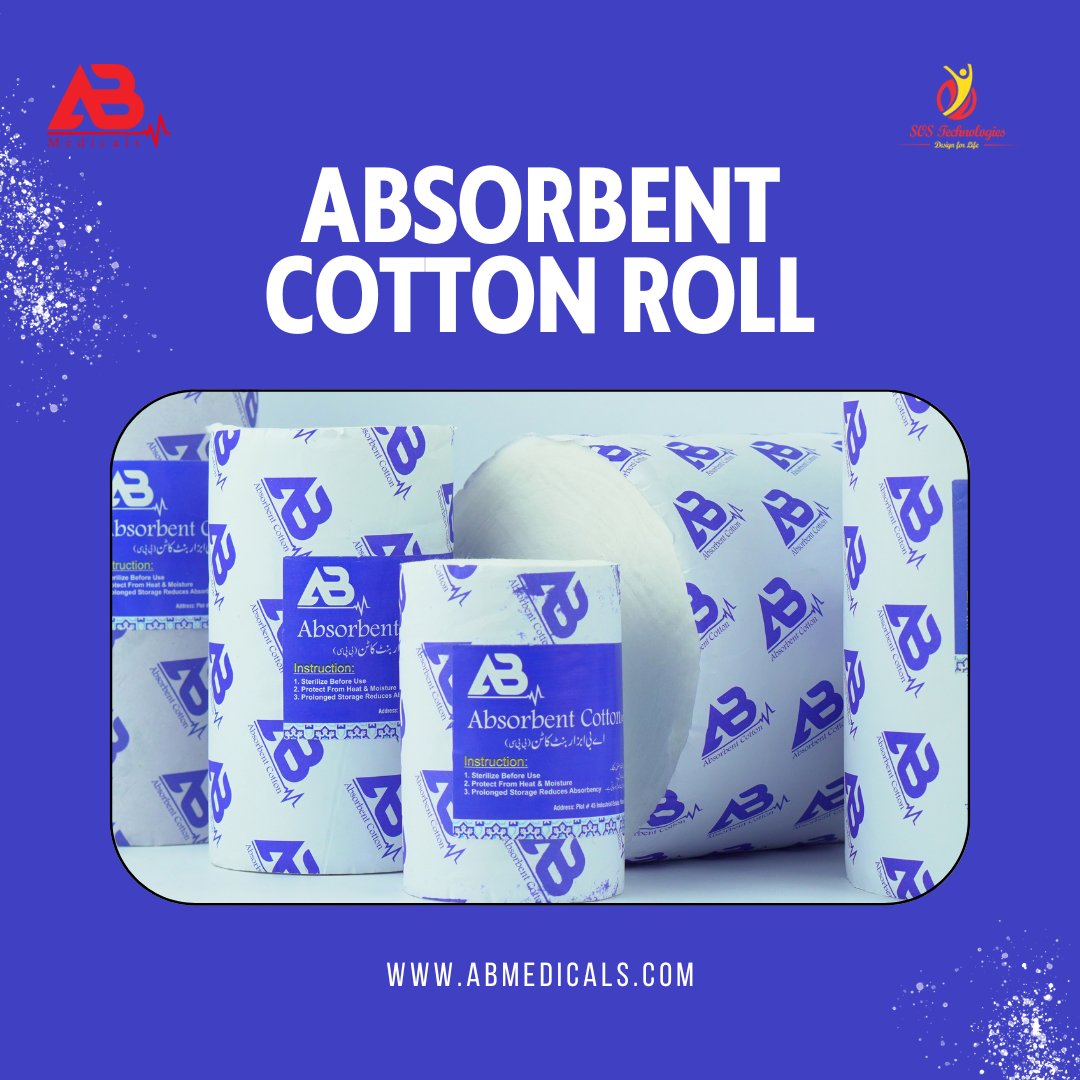 AbMedicals's tweet photo. Easily fulfill your needs with our convenient bulk ordering options or choose individual purchases by visiting our website: https://t.co/DqLIssUyTd.

Get your Absorbent Cotton Roll now!

#Cottonroll #sale #buy #medical #pakistan #uae #australia #rawanda #Lahore #karachi #care https://t.co/bJLr8Ef6pb