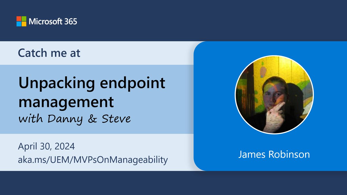 Only a few more hours to go until @jgkps and I are live with @SCCM_Avenger and @madvirtualizer talking all things #Intune! aka.ms/UEM/MVPsOnMana…