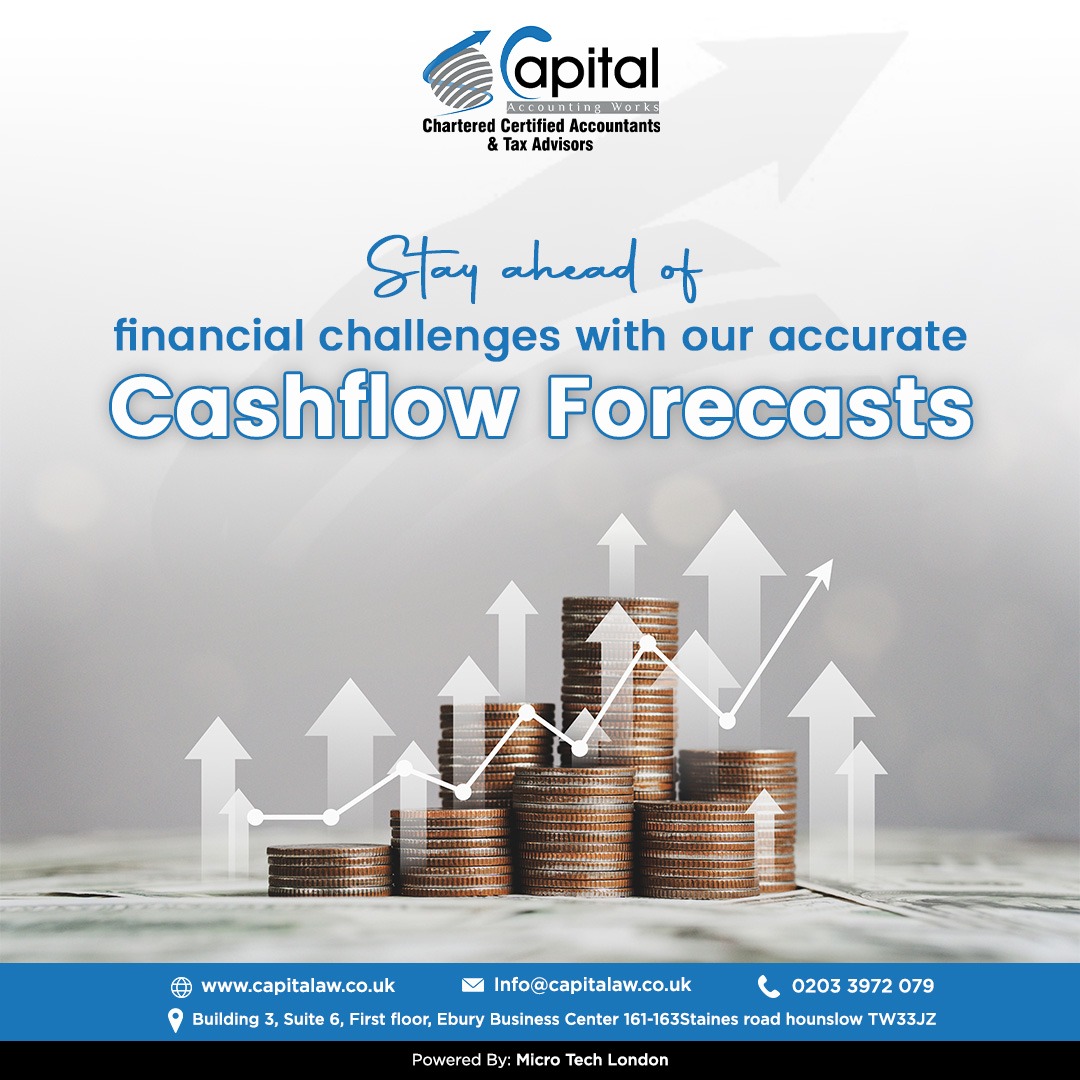 Stay ahead of financial challenges with our precise cash flow forecasts, ensuring stability and success for your business. 💰📊

#capitalaccountingservices #financialsuccess #clientcentric #financialmanagement #businessfinance #personalfinance #accountingservices