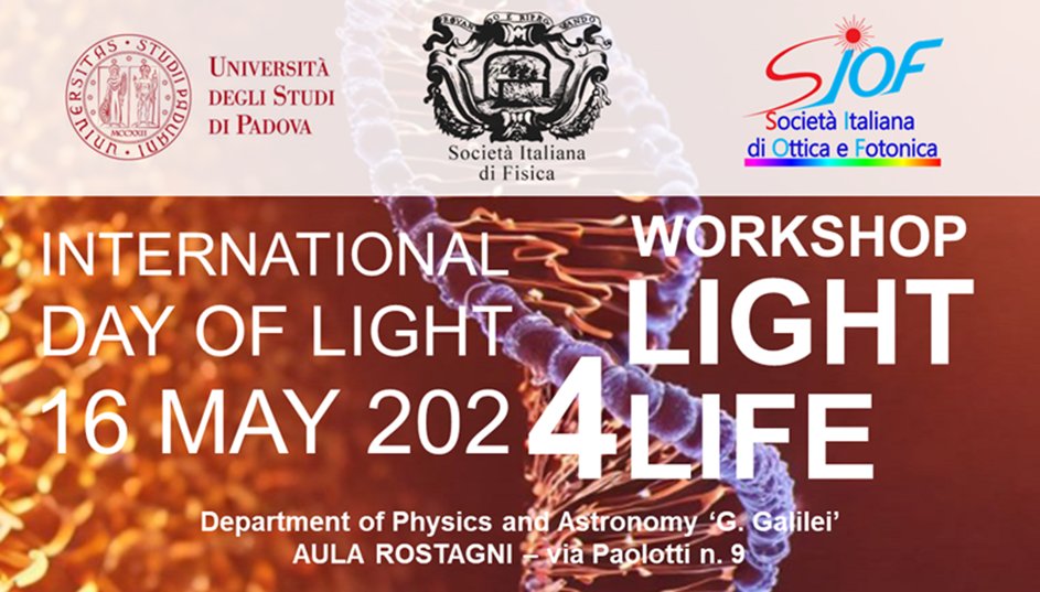Dipartimento di Fisica e Astronomia DFA - UNIPD (@dfaunipd) on Twitter photo In occasione della Giornata Internazionale della Luce, il 16 maggio in l’aula Rostagni del <a href="/dfaunipd/">Dipartimento di Fisica e Astronomia DFA - UNIPD</a> , si svolgerà il workshop LIGHT 4 LIFE, con l’intento di celebrare l’importanza della luce e delle tecnologie basate sulla luce nel campo delle scienze della vita
#luce #fisica In occasione della Giornata Internazionale della Luce, il 16 maggio in l’aula Rostagni del <a href="/dfaunipd/">Dipartimento di Fisica e Astronomia DFA - UNIPD</a> , si svolgerà il workshop LIGHT 4 LIFE, con l’intento di celebrare l’importanza della luce e delle tecnologie basate sulla luce nel campo delle scienze della vita
#luce #fisica