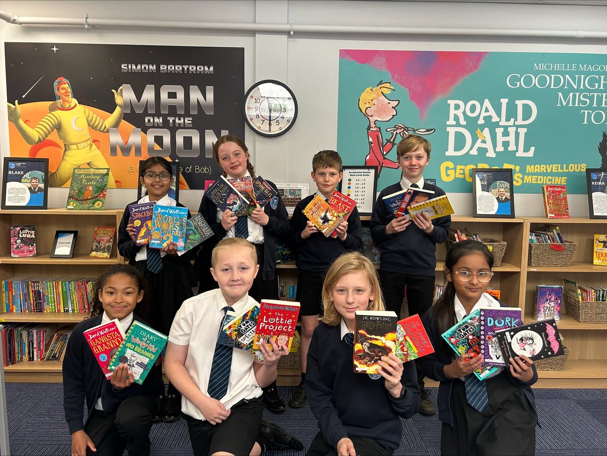 KS2 are VERY excited to dive into all of the new books in our school library! Reading Ambassadors used the money raised from our Book Fair to ensure there is something for everyone! This is just a small sample of what's on offer... #Reading