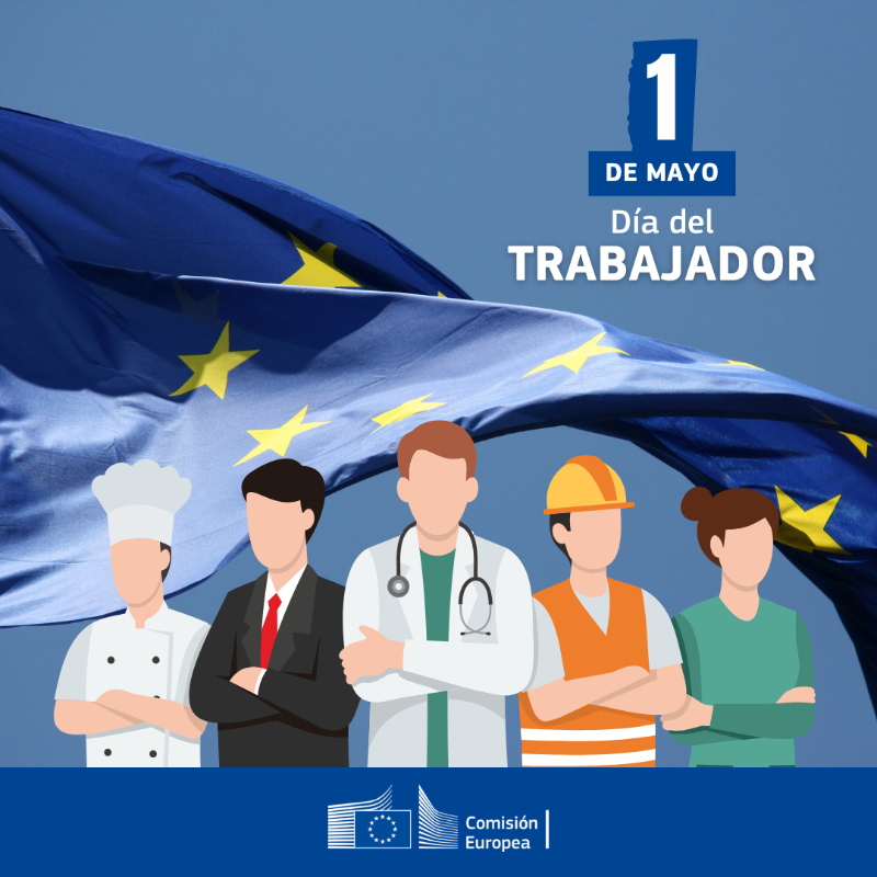 Nuestro reconocimiento a todos los trabajadores que cada día construyen una Europa mejor. ¡Feliz 1 de mayo! #DíaDelTrabajador