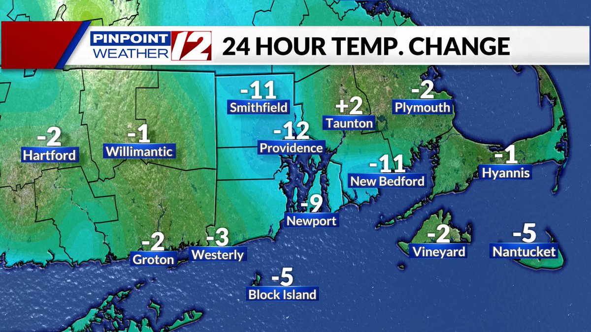 Yesterday morning we were in the upper 50s and lower 60s. This morning, it's much cooler...and less humid.