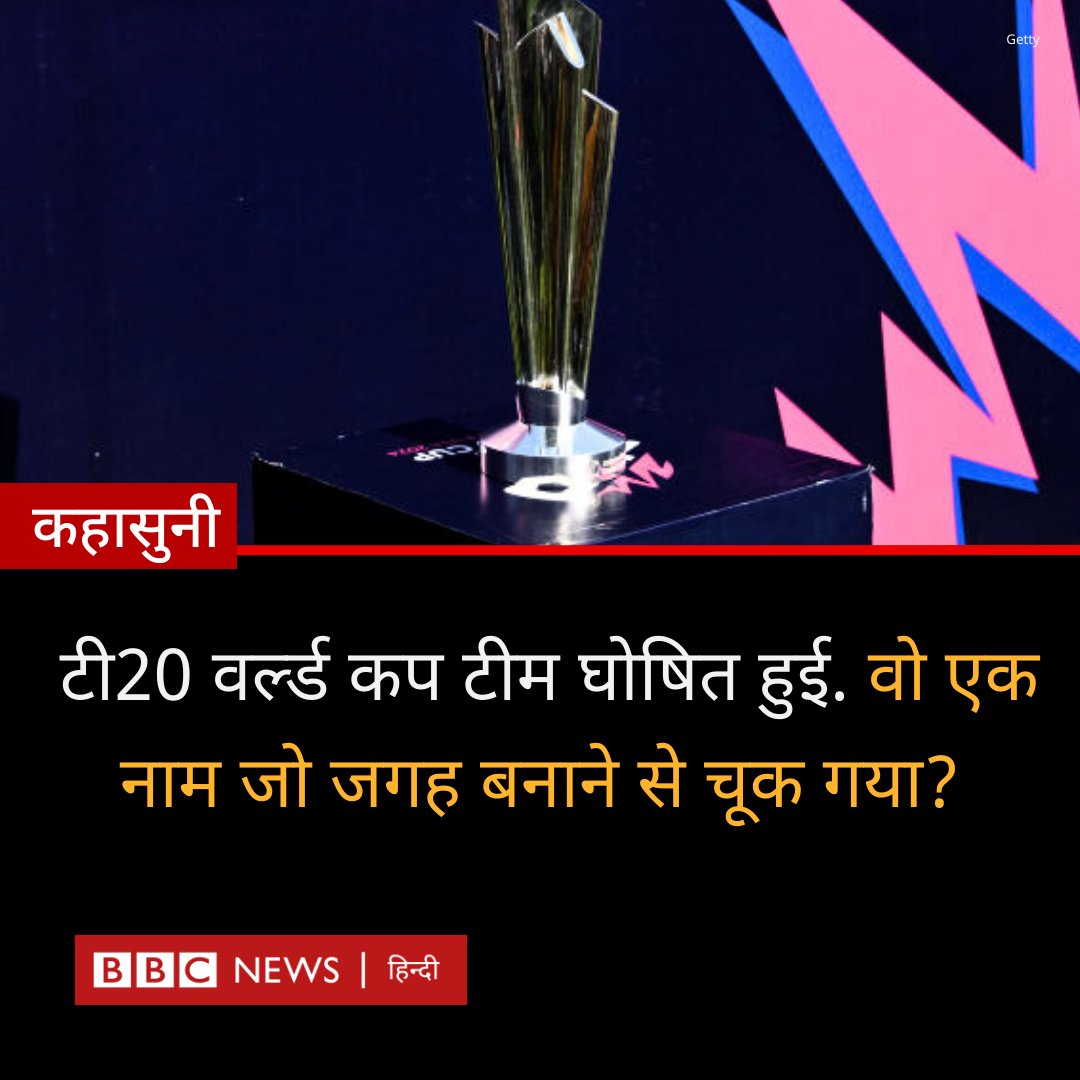 भारत ने टी20 क्रिकेट वर्ल्ड कप के लिए टीम घोषित कर दी है. बताइए.. वो एक नाम जो इस टीम में जगह बनाने से चूक गया.