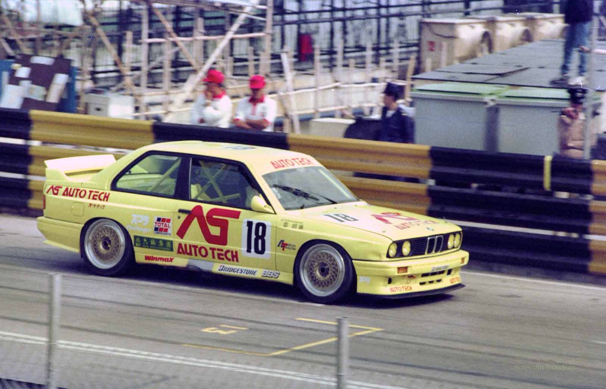 Here he is! #RolandRatzenberger driving the Auto Tech Racing's BMW M3 Sport Evo to P7 in the 1991 Macau Guia Race #MacauGP