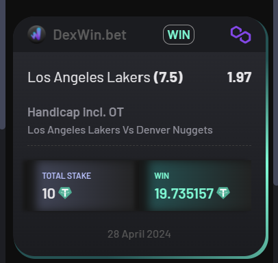 saurab_mitra23's tweet photo. My Lakers lost today but I still won

@DexWin_Sports got me covered with boosted odds, insane bonuses and a wild monthly program

Follow me and @DexWin_Sports for free winning picks on Football, Basketball, Tennis and Cricket 🏏🏀🎾⚽️ https://t.co/apyby8Esau