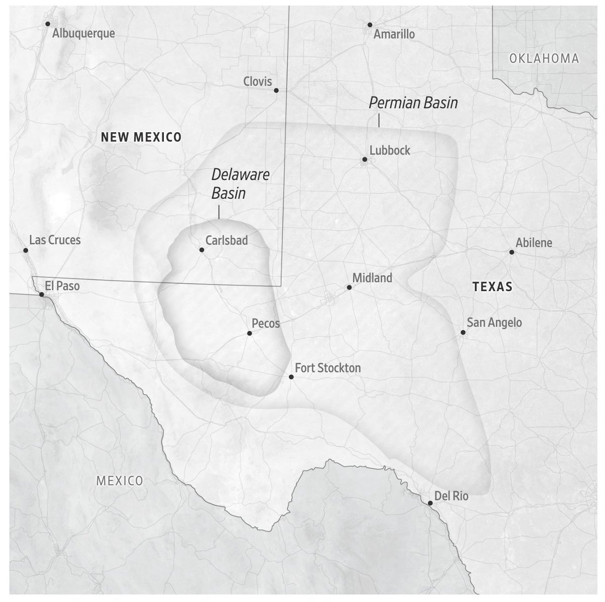 Producing 3+ million barrels per day, the Delaware Basin alone (a section of the larger #Permian Basin's #shale production) produces more oil today than does #Kuwait, a core #OPEC member state. One more indication of America's new status as _the_ #energy superpower. #oilandgas