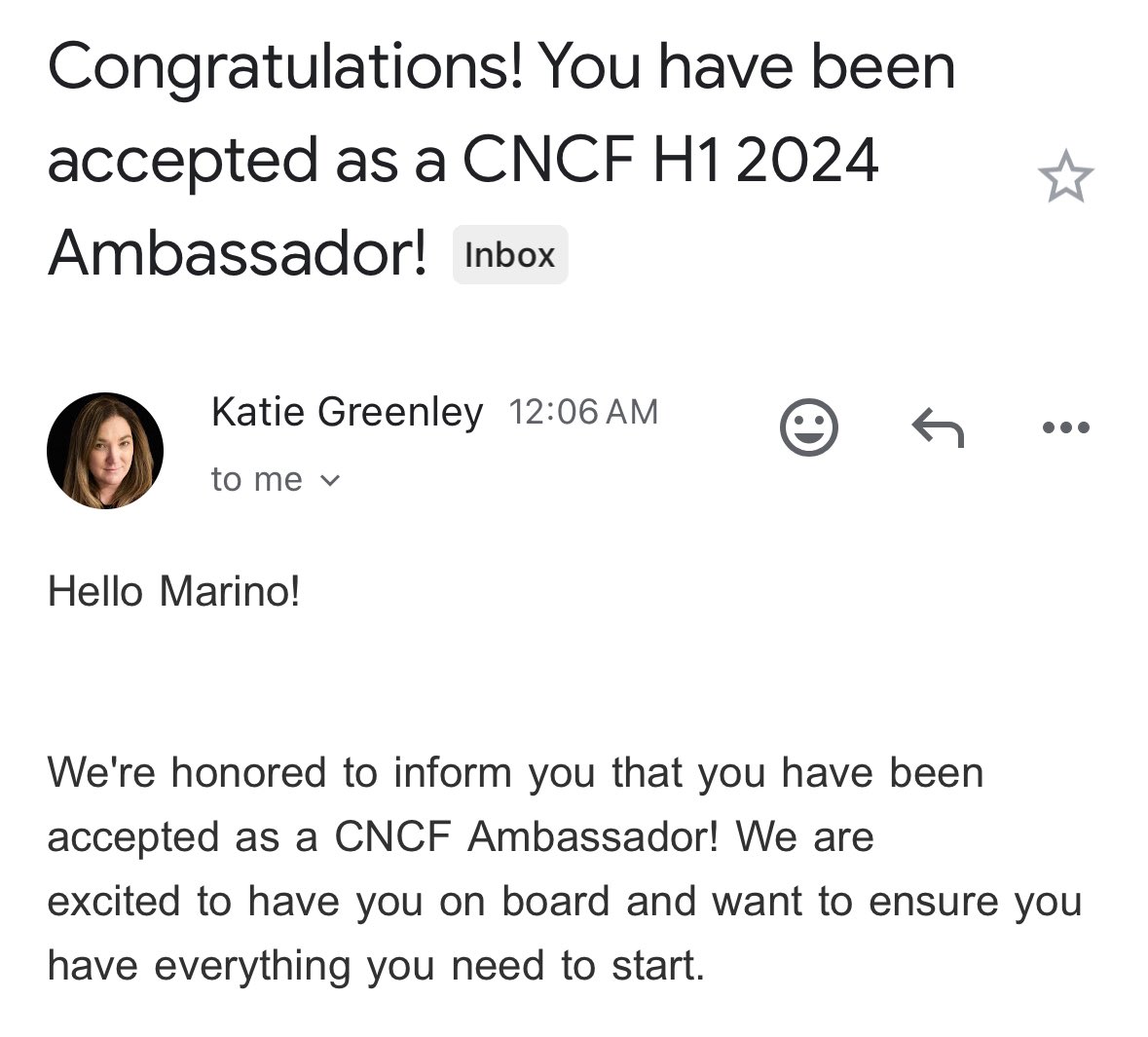 OH WHAT I MADE IT 🤩😍🥰

Seriously, I’m humbled and honoured to be recognized and part of a group that helps each other, and gives back to the community 🙏🏽☸️

Congrats to all new and repeat CNCF Ambassadors 😊💪🏽