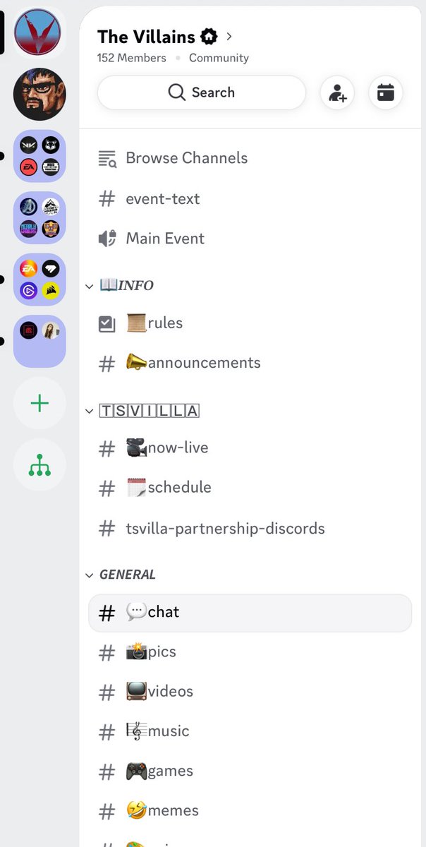 Who’s got a discord server? I’ve trimmed down the ones I’m in so now I have space to join active ones to support more people I’ve even put my servers into folders too (partners, creators, companies & music) Put your links below or in my DMs and I’ll check it out ⬇️