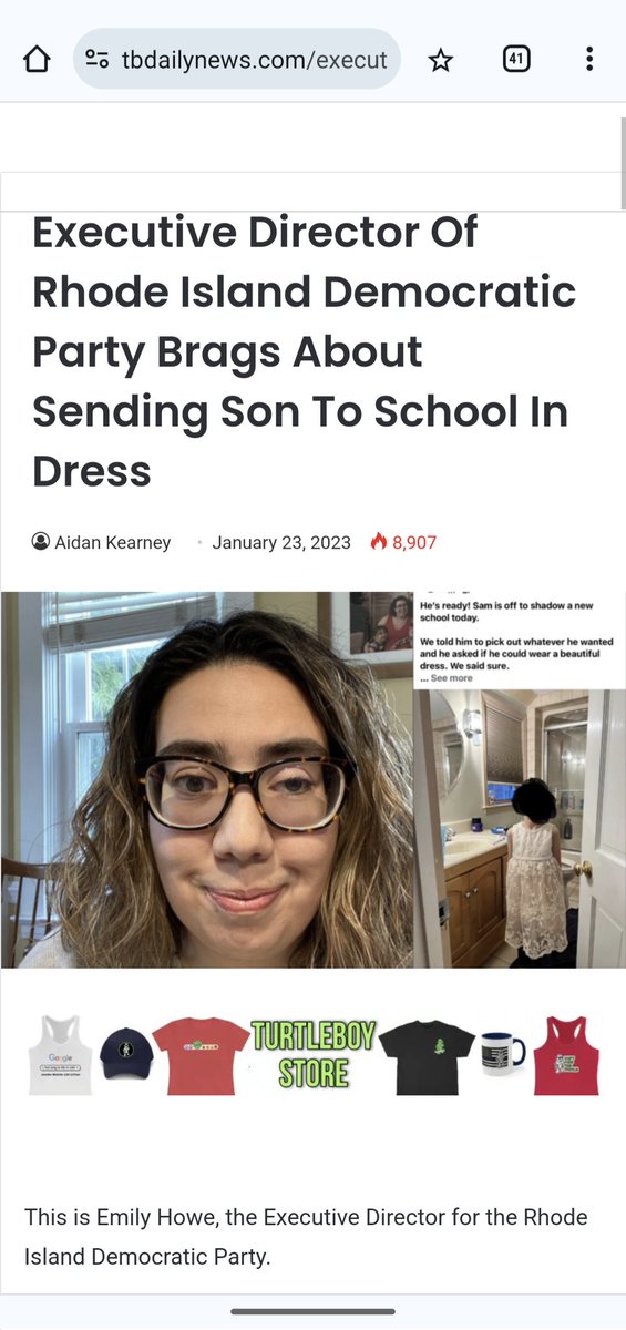 The RI Democratic Party Chair Emily Howe lied about RI @Moms4Liberty 'disrupting and invading' a hearing. She also sent her son to school in a dress. Lots of lies happening here.