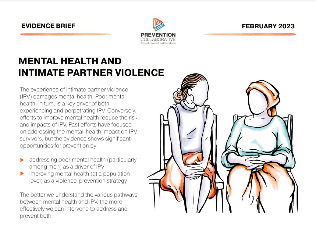 Integrating mental health interventions into your violence prevention programming can strengthen efforts to reduce and prevent intimate partner violence. ✨Find out how: prevention-collaborative.org/wp-content/upl… #MentalHeathAwareness