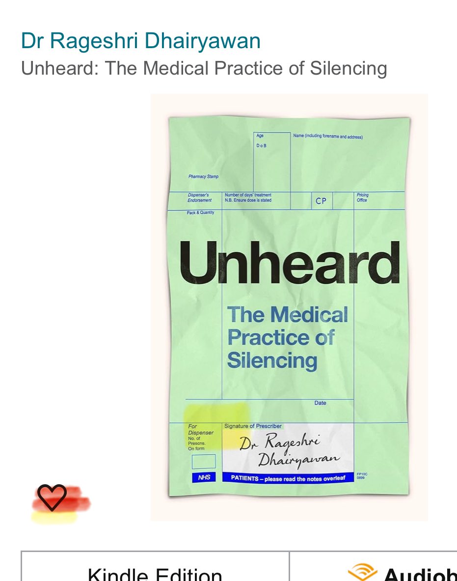 Fantastic presentation by @crageshri on Health disparities in #SouthAsian communities at @BritishHIVAssoc #BHIVA24 AND you can preorder her new book here 👇🏾 Exciting 🤩👏amazon.co.uk/Unheard-Practi…