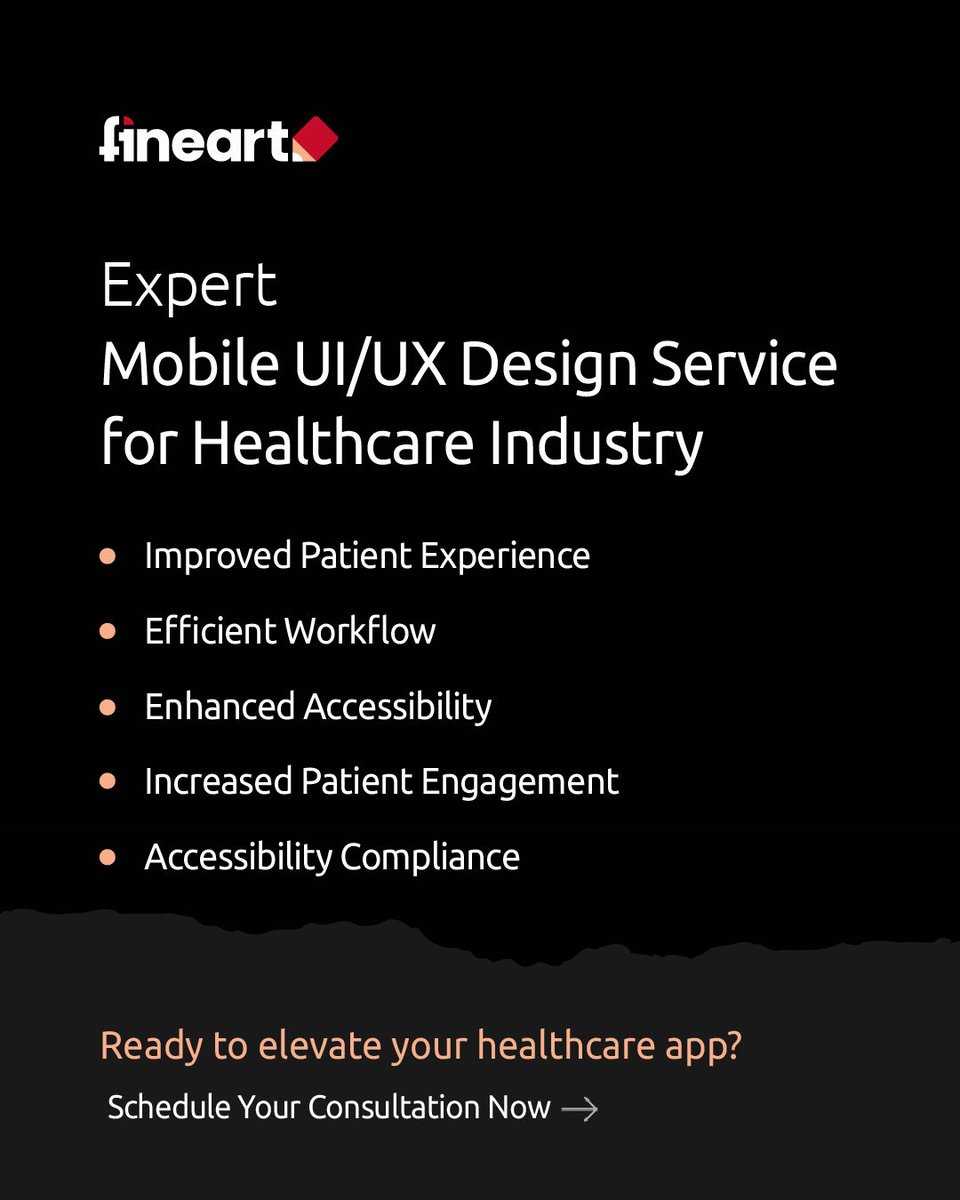 Elevate your healthcare app with expert mobile UI/UX design services tailored for improved patient experience, efficient workflow---schedule your consultation now! 
fineartdesign.agency/ux-research/ 
#uiux #mobiledesign #mobiluiux #mobileux #uxdesignagency