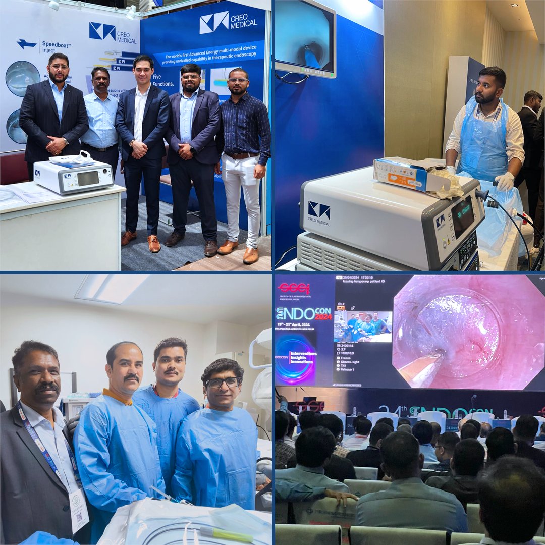 CreoEndoscopy's tweet photo. Thank you to Dr Rajesh Puri for inviting us to the excellent #EndoCon2024 at Medanta Hospital! Key highlights included:
🗣️ Exciting lectures from Drs Gaurav Patil, Sonmoon Mohapatra &amp; Harshal
🏥 Live #POEM case by Dr Mohan Ramchandani
👐🏽 #SpeedboatInject #HandsOn sessions https://t.co/YNkwRcIPZp