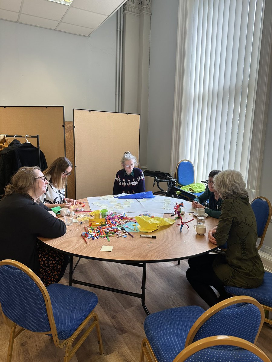 <a href="/ActAsOneBDC/">Bradford District Craven Health & Care Partnership</a> Population health and Inequalities directorate development day. Loving the energy and creativity. Thanks to <a href="/ashalom2/">Ash Alom</a> for facilitating ☺️