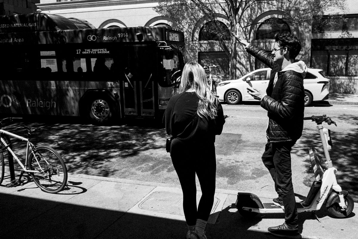 Flagging Down a Ride
Camera: Nikon FM3a & 28mm
Film: #ilfordphoto HP5 400 & DDX
Location: Raleigh, North Carolina USA
#believeinfilm #photography #filmphotography
#ilfordHP5 #streetphotography