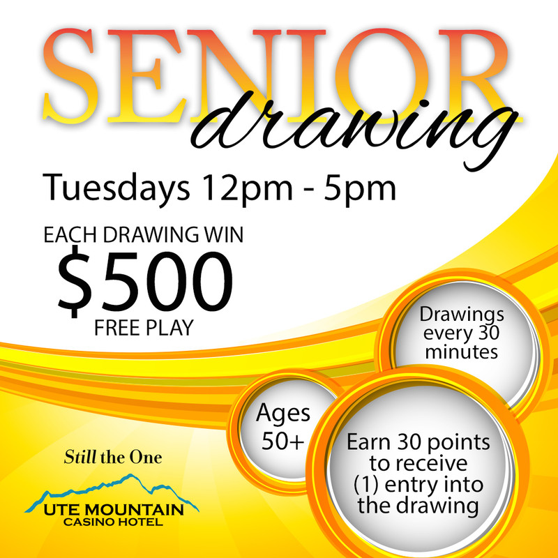 Attention Seniors aged 50 and above! From 12PM to 5PM, we're giving away $500 Free Play every 30 minutes to one lucky SENIOR! Earn just 30 points to secure your entry into the drawing! Don't let this golden opportunity slip away! #SeniorWinners #TuesdayTreats #WINUteMountain