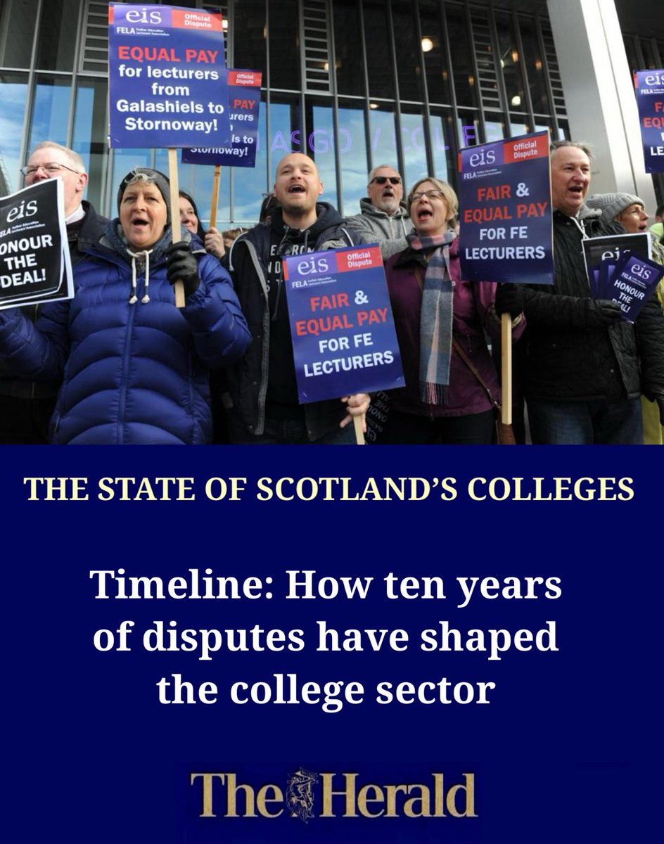 Since 2015, there has only been one year without an active labour dispute in the college sector. heraldscotland.com/news/24281412.… @stell_garrett