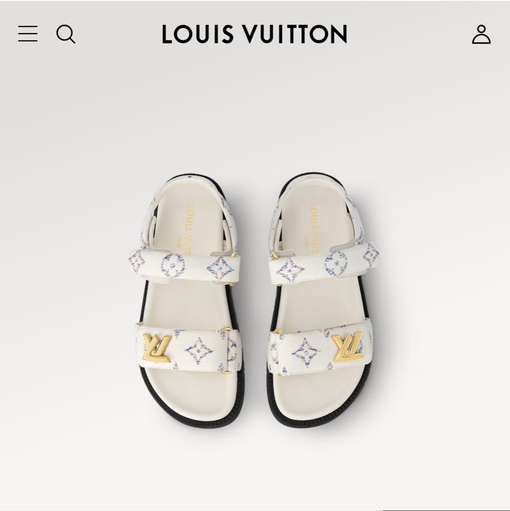These LV sandals are growing on me. 😍🙊🧍🏾‍♀️
