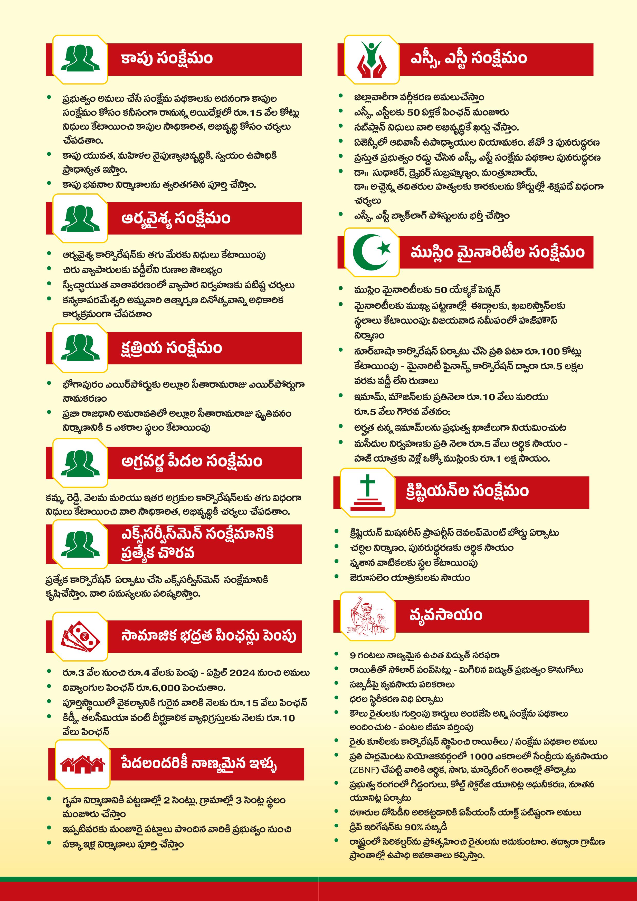 Image TDP Janasena AP Manifesto | iiQ8 2024 Election కూటమి మ్యానిఫెస్టో