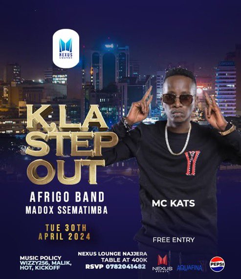 Book your table for tonight at only 400k ugx before they run out! We are vibing to Madox and Afrigo band at Nexus Lounge🥳🔥 See y’all tonight. #KlaStepOutAtNexus