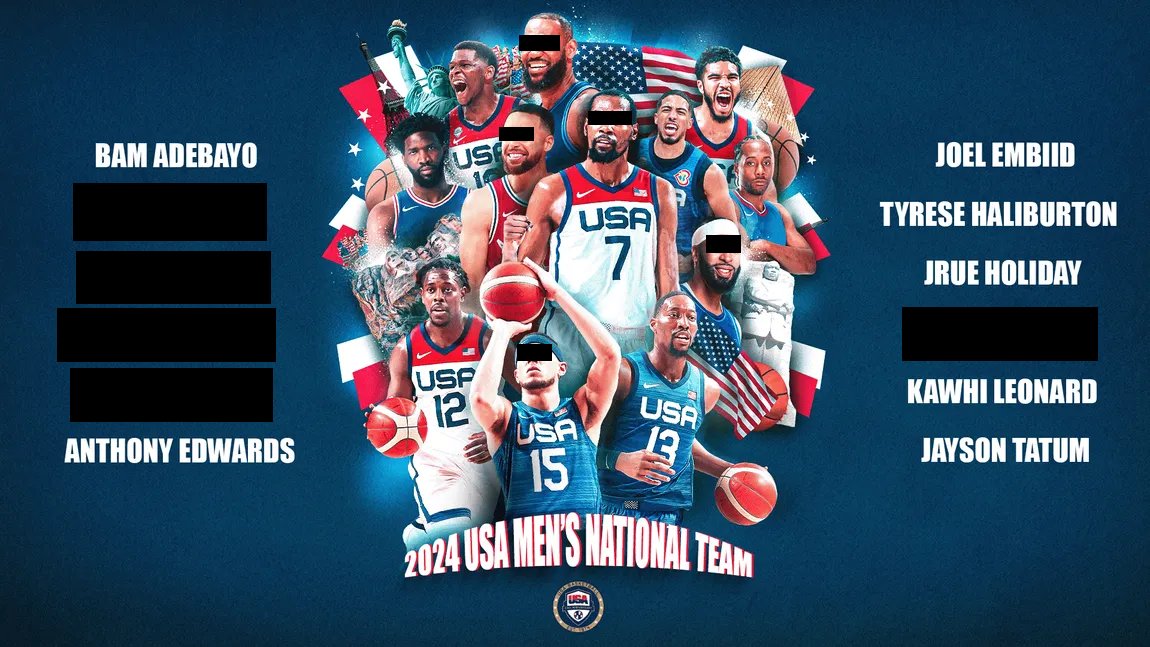 7 Team USA players are still in playoffs. #Paris2024