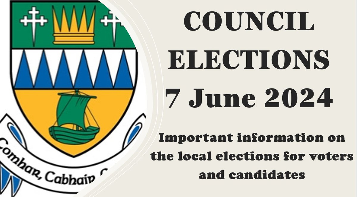 🗳️Are you registered to vote in the local elections which take place on 7 June 2024? 📅The closing date for registration is Monday 20 May. 💻Log onto checktheregister.ie 📞FREEPHONE: Kerry County County Register of Electors on 1800 245 380 📩 ereg@kerrycoco.ie