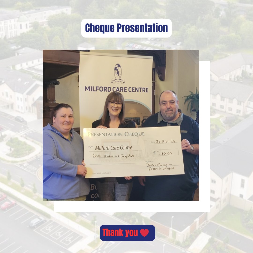 Thank you to James Mulcahy & Debbie O’Donoghue for choosing us as one of the beneficiaries from the fundraising night they held in Houlihan’s Bar, Kilmallock.  We appreciate the everyone who turned out on the night and supported this fundraiser.