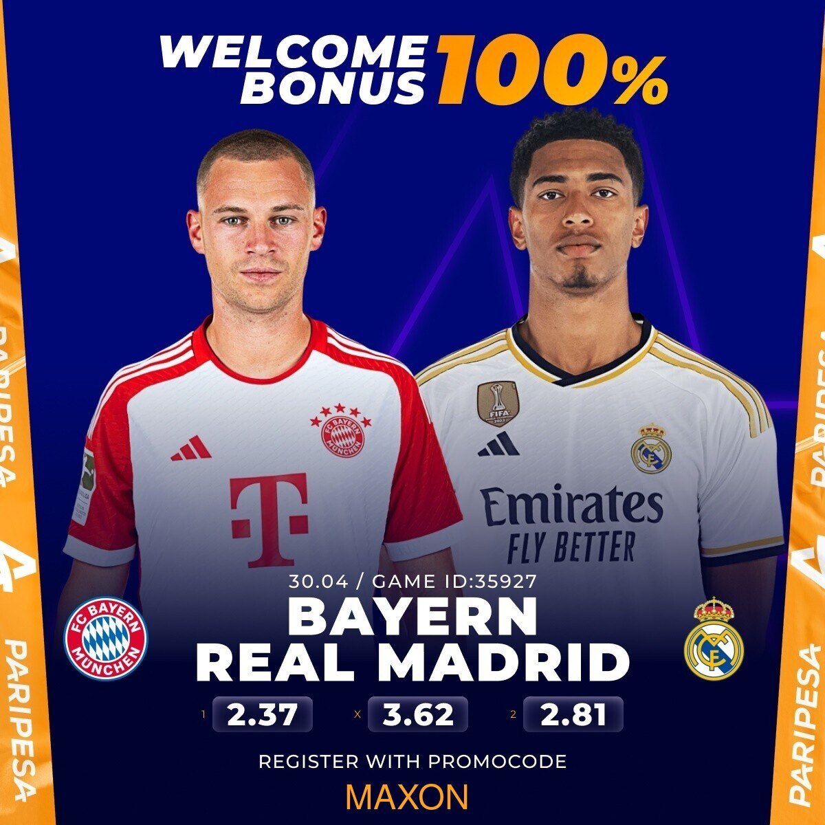 #ChampionsLeague kunashikana leo.🔥 ⚽️Bayern v Real Madrid FREE! FREE JOIN! JOIN! JOIN!👇 Register with PariPesa 🔗 Link: bit.ly/3QIlmmG ✅ Promocode MAXON 🎁 Deposit and receive a 100% bonus. National ID #InfinixNOTE40KE Boina Easy Couch