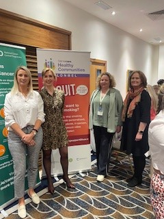 Great to see some of our team showcasing the #SlaintecareHealthyCommunity programmes at the Cancer prevention and Awareness event in the Talbot Hotel in Clonmel last week. @SouthEastCH