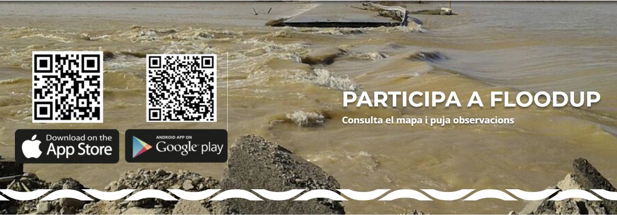 En #C3Riskmed necesitamos conocer mejor los efectos de las lluvias 🌧️ y el oleaje 🌊 en la costa Mediterránea española. Nos ayudas? Envíanos una foto y tus comentarios usando la App o la web @floodup_UB y participa como ciudadan@ científic@. @CCiutadana floodup.ub.edu/mapa-app/