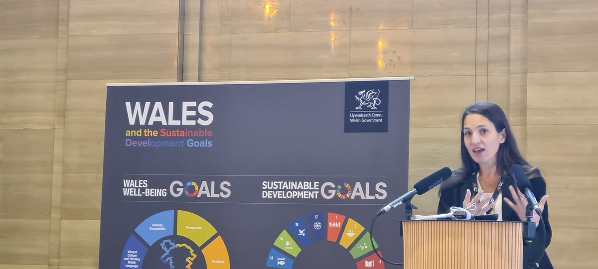 Klara Wyrzykowska <a href="/Klarawy/">Klara Wyrzykowska</a>, UN Executive Office of the UNSG, introduces the UN Summit of the Future at the #futuregenerationsforum, Peace Temple in Cardiff <a href="/Good_Policies/">World Future Council</a> <a href="/c4unwn/">Coalition for the UN We Need</a>