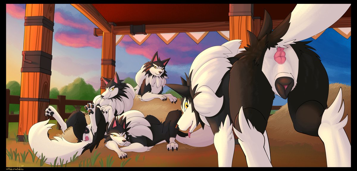 A pack of direhowls are taking up residence in your breeding farm for tonight. What's your next move? (pic for this months <a href="/CookieClubs/">CookieClub</a> promt!)