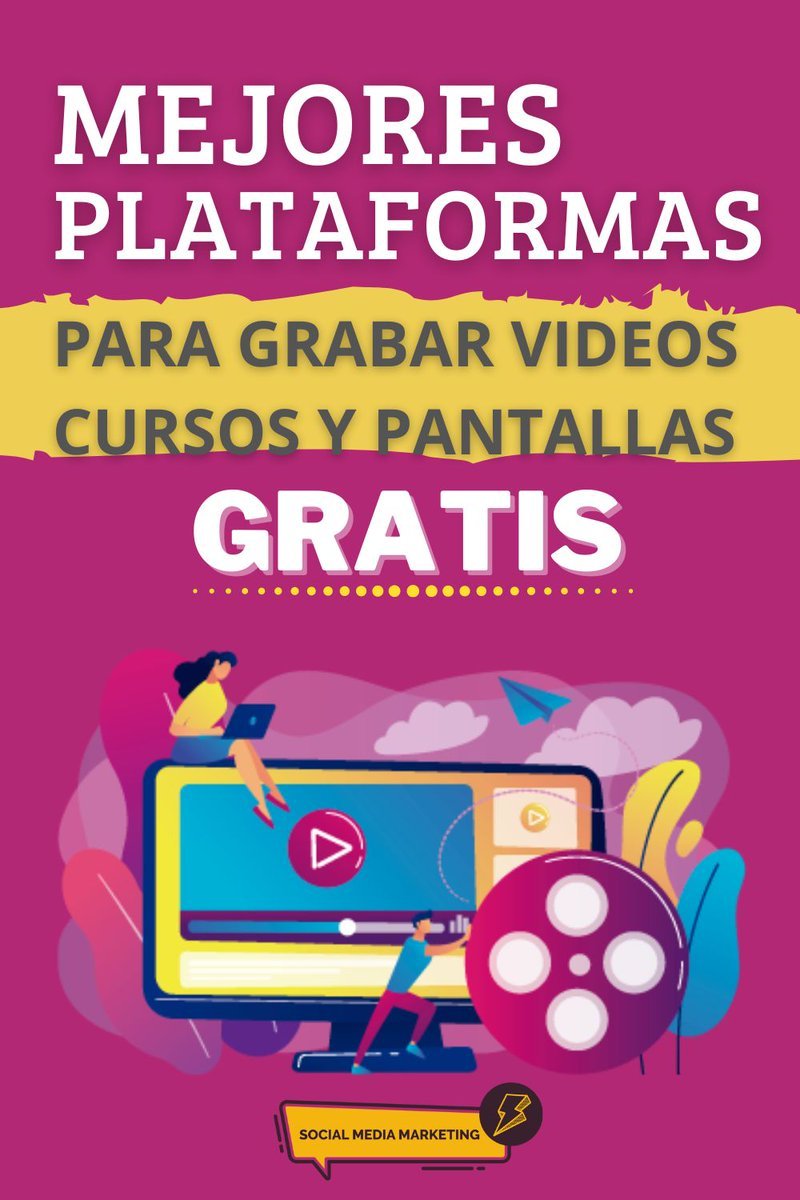 🚀 Mejores herramientas gratis para grabar videos de cursos online y pantallas buff.ly/3WORIeI #CommunityManager #videomarketing