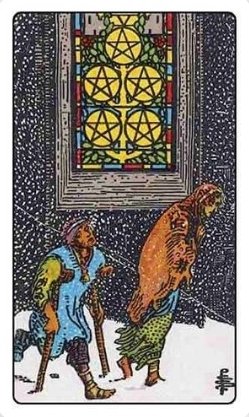 Guiding energy of the day for #TwinFlames is represented by the Five of Pentacles. A true love is with you, spiritually & emotionally through 'thick & thin'. Whatever your circumstances, Beloved is spiritually connected to you, so try to focus on that. #TarotReading #tarot 🔥❤️🔥