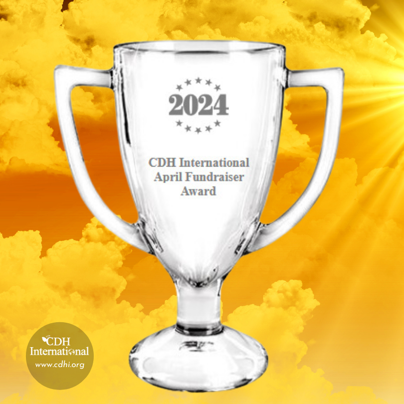CDH Awareness Month Contests! Raise the most funds during April and win this trophy! * Hold a Facebook Fundraiser - facebook.com/cdhsupport/fun… * Use our Fundraising Site - go.rallyup.com/cdh2024/Campai… * Email fundraising@cdhi.org for more info! #cdh #cdhawareness #cdhawarenessmonth