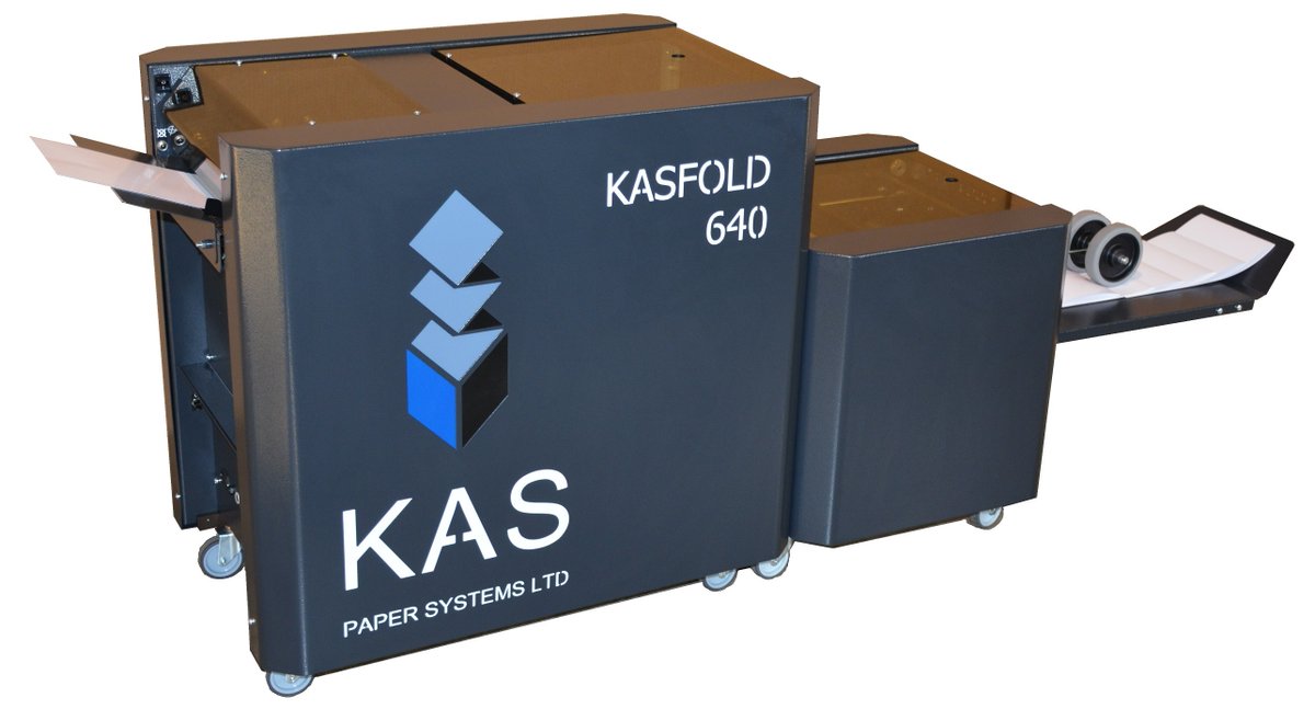 kaspap's tweet photo. After 8 years, only 4 weeks to the next @drupa!
See @kaspap KAS Paper Systems Limited in Hall 6, with the new match &amp; attach CardMailer, Mailmaster envelope inserters and KASfold 640 large format, A4 portrait/landscape bookletmaker. https://t.co/A8DcpPtxSP