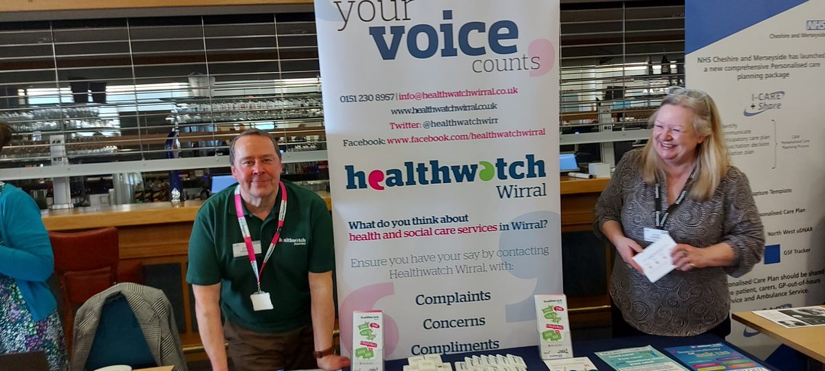 Healthwatch Knowsley are at the Cheshire & Merseyside NHS Impact Event today with our Healthwatch colleagues #NHSimpact