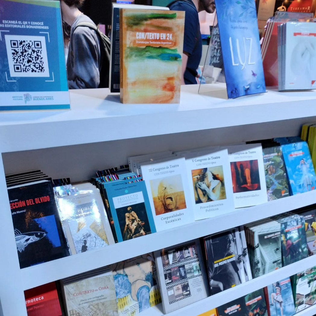 Visitamos el stand de <a href="/CulturaPBA/">Instituto Cultural de la Provincia de Buenos Aires</a> en <a href="/ferialibro/">Feria del Libro</a>, donde estamos con La disección del olvido, teatro reunido en el derrumbe; y por supuesto, acompañados de la colección de <a href="/CONTEXTOtipea/">CON/TEXTOtipea</a> y <a href="/fundamentaled/">funda/mental Ediciones</a>.