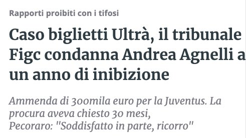 La Corte d'Appello conferma che la #Juventus di <a href="/andagn/">Andrea Agnelli</a> abbia subito un'estorsione e che sia dunque parte lesa. Ancora una volta, i tribunali sabaudi cercano di ribaltare il giudizio perfetto di una giustizia sportiva efficiente e imparziale.
Vergognoso.

RT se sei d'accordo.