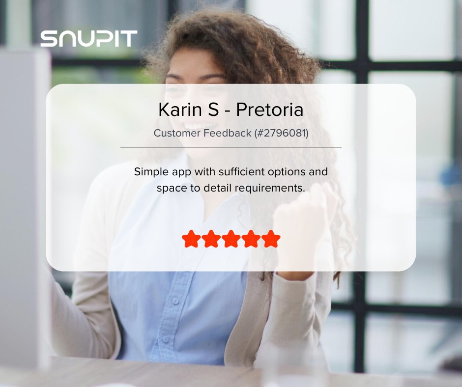 We are glad to hear that you were able to navigate through the Snupit platform with ease, Karin!
#customerfeedback

Karin posted a request for Handymen in Pretoria on snupit.co.za.
#handymen #pretoria #gauteng

Post a request on Snupit and get in touch with Pros!