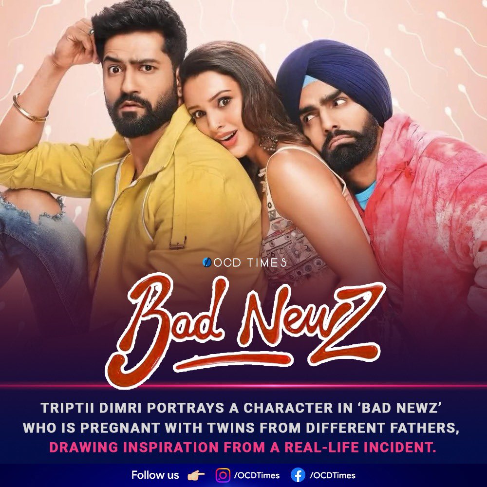 Ab bahaut se log uncomfortable honge, aur khud ko superior feel karne ke liye Bollywood ko gaali denge 😇
.
In cinemas on 19th July 2024
.
#OCDTimes #TriptiDimri, #VickyKaushal #AmmyVirk #AnandTiwari #DharmaProductions #PrimeVideoIn