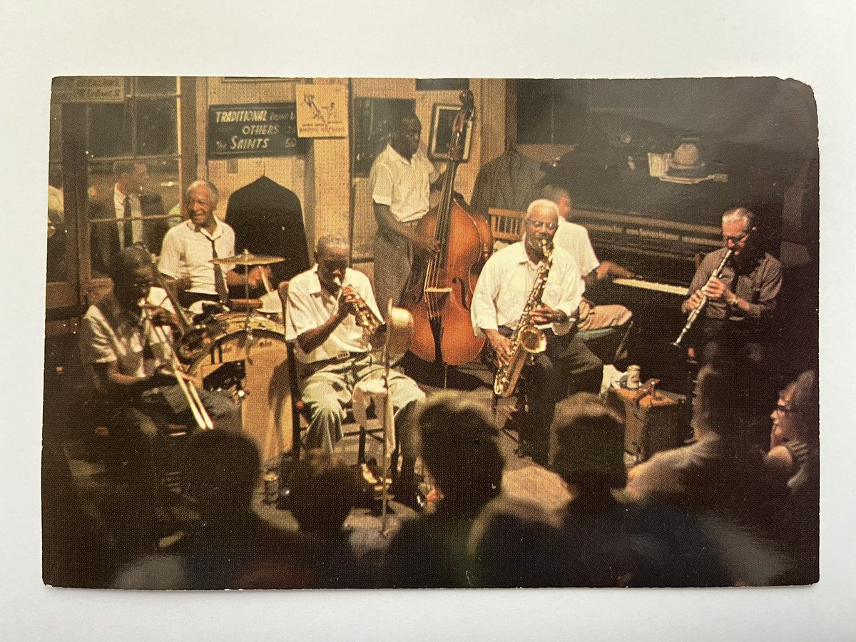 30 Nisan Uluslarası Caz Günü kutlu olsun. Preservation Halll | Kıd Thomas Band Just the finest in traditional New Orleans jazz performed by jazzmen of old the school. No liquor or food is served here. Children are welcome. (Arşivimden) #internationaljazzday2024