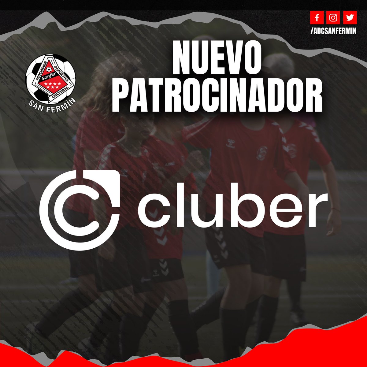 ¡Tenemos nuevo patrocinador! Llegamos a un acuerdo con @Cluber_App para mejorar la gestión de los cobros y ser más eficientes en la gestión. Si algún club se quiere unir, disponen de programa de patrocinio abierto. #PatrocinioCluber