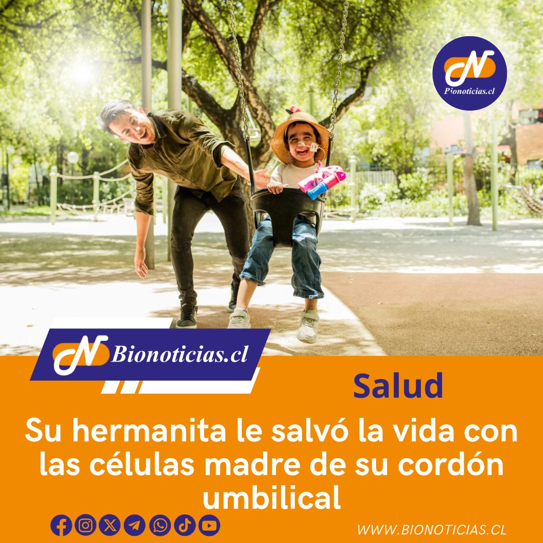 Su hermanita le salvó la vida con las células madre de su cordón umbilical
bionoticias.cl/su-hermanita-l… 
#CélulasMadre #CordónUmbilical #SalvandoVidas #TratamientosMédicos #SolidaridadFamiliar